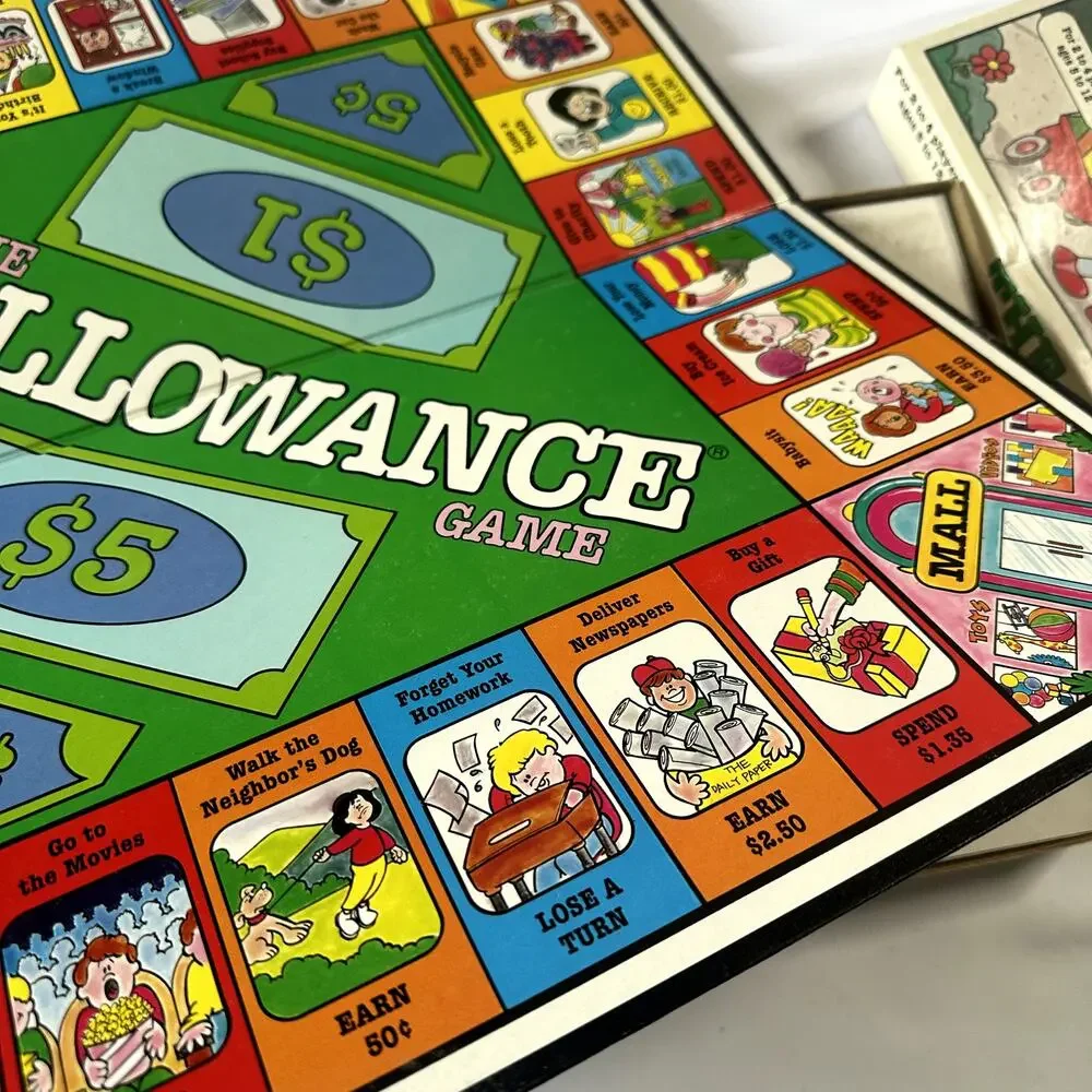 Vintage 1992 The Allowance Game Board Game
